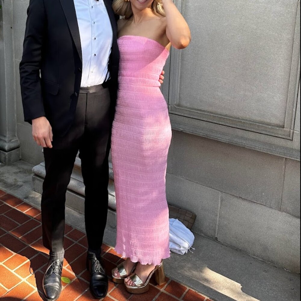 L’idee Aurore Pink Midi Gown US 2 Dress - Picture 13 of 13
